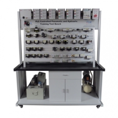 Modules didactiques avec actionneurs électriques pneumatiques et hydrauliques Équipement de formation professionnelle Équipement de formation en mécatronique