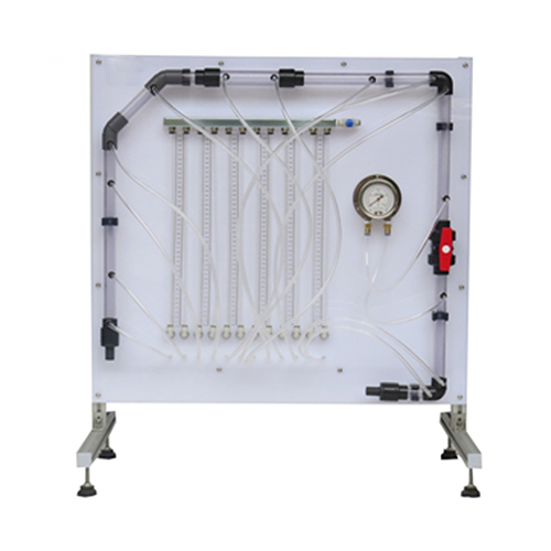 Pérdidas de energía en equipos didácticos de curvas y guarniciones, equipamiento educativo, equipo de laboratorio de Mecánica de Fluidos