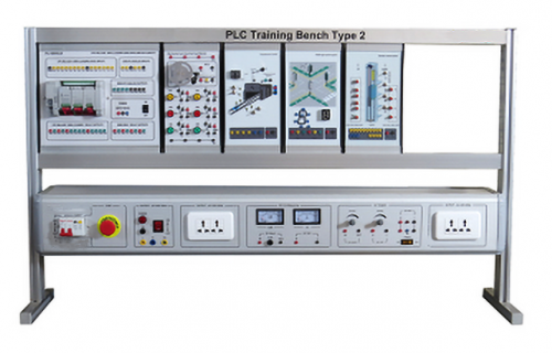 PLC Trainer Equipamentos de Treinamento Profissional Equipamento Didático Bancada Elétrica