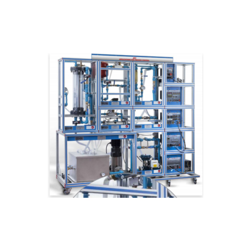 Aplicação de regulação de temperatura, pressão, nível e fluxo com controlador industrial Instrutor de controle de processo Equipamento de treinamento vocacional