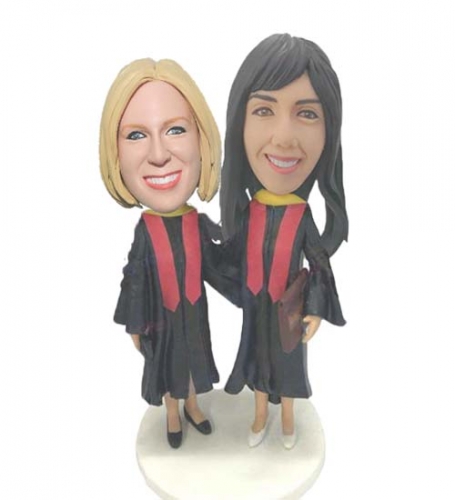 Personalized Bobbleheads For Graduation Gift, Custom College Student Bobbleheads