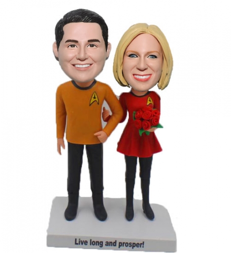 Custom Bobbleheads Star Trek Couple