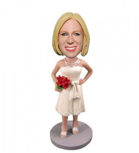 Flower girl custom bobbleheads