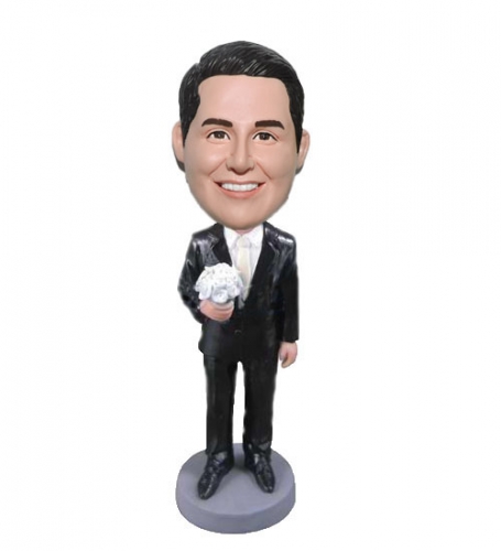 Custom groomsman bobblehead