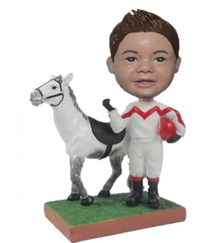 Custom Bobblehead doll Kid with horse