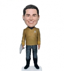 Custom Star Trek dashboard bobbleheads