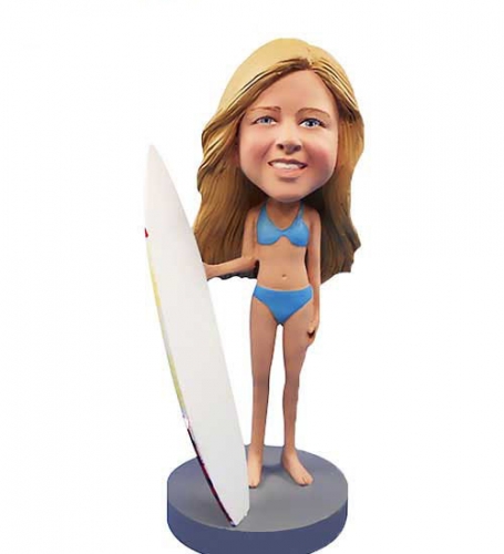 Bobblehead Surfer Girl