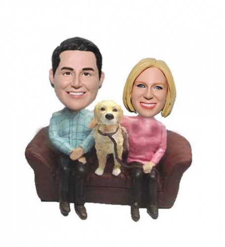 Casual style bobbleheads family
