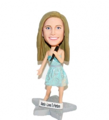 Singer bobbleheads Cake topper