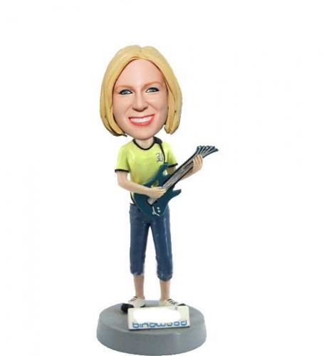 Guitar bobbleheads girl