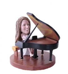Customized Pianist head bobbling