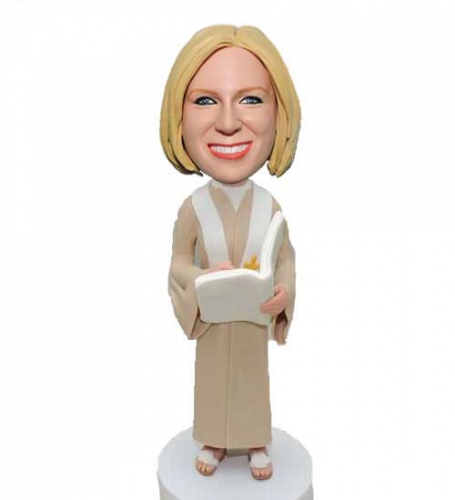 Custom Bobblehead for female Wedding Officiant  pastor