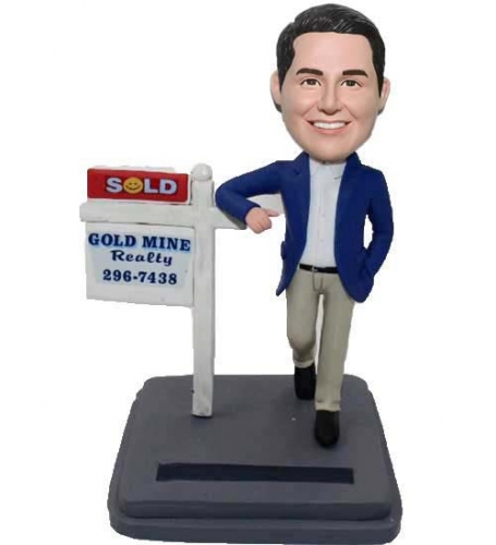 Real Estate Realtor Custom Bobblehead