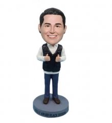 Thumbs up bobble head doll