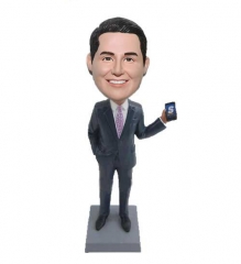 Custom bobbleheads in suit