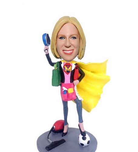 Supermom custom made bobble head