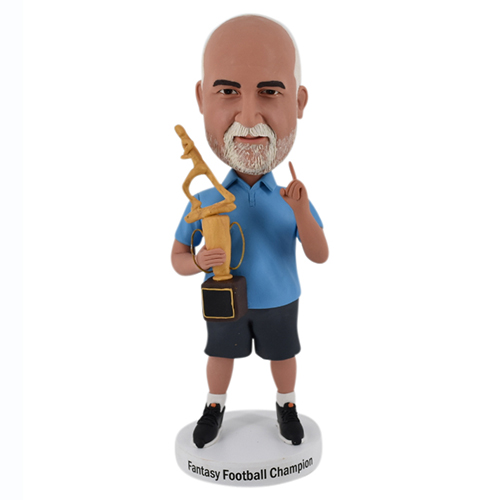 Custom bobbleheads with trophy