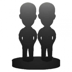 Fully customized bobbleheads two person