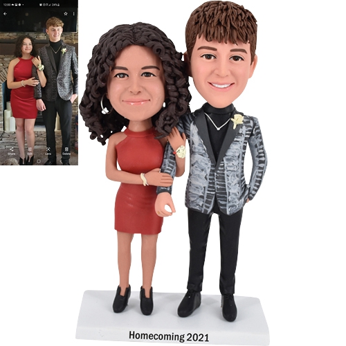 Wedding bobbleheads cake toppers