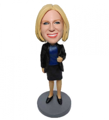 Custom bobbleheads female boss manager