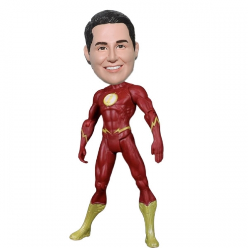 Flash Bobblehead action figure with your face
