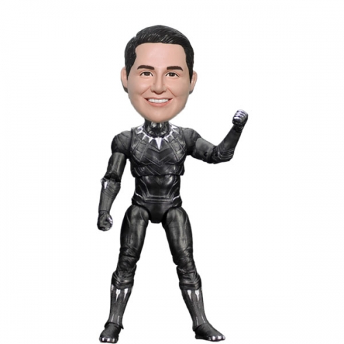 Black Panther Bobblehead action figure with your face