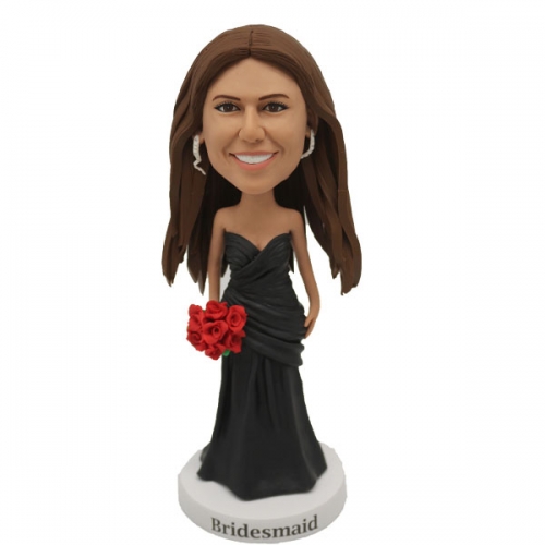 Custom Bride Bobble head Doll