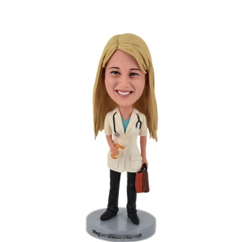 Personalized doctor bobbleheads
