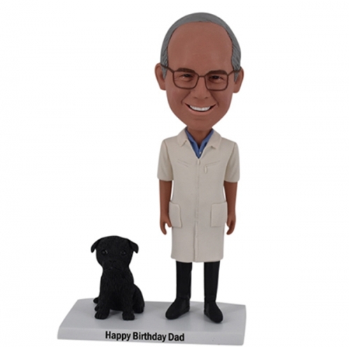 Doctor Bobblehead Custom with Dog
