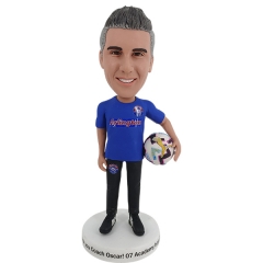 Personalized soccer coach Bobblehead gift