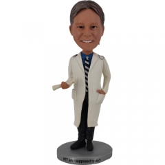 Doctor bobbleheads with bone