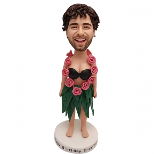 Custom Male Bobblehead Hula