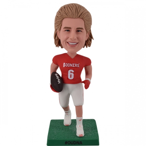 Football bobblehead Sooner Sports fans