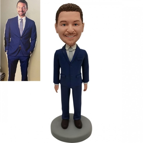 Custom Businessman Bobblehead Insurance Agent