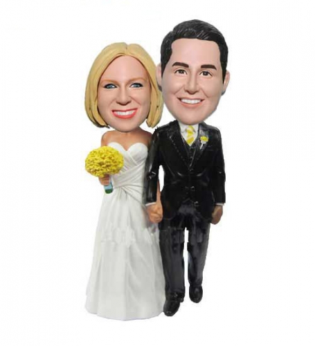 Custom wedding bobbleheads