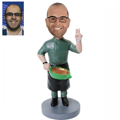 Chef Bobblehead Custom with food