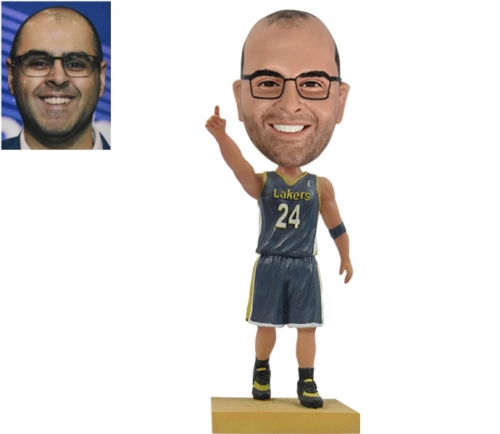 NBA Lakers Basketball Bobble head Customized