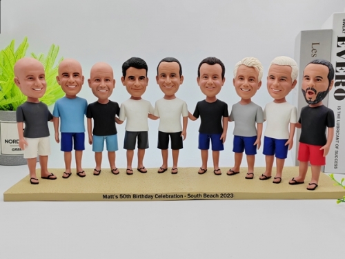 9 Bulk Bobblehead for Group custom face and body