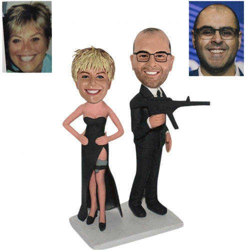 Wedding Bobbleheads Mr&Mrs Smith