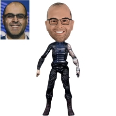 Winter Soldier Bobblehead action figure with real face