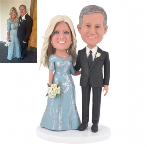 Anniversary Couple Bobblehead Custom from photo