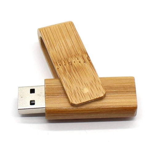 Bamboo wood U disk 32GB rotating USB Pen drive exhibition business gift USB disk custom lettering memory 4GB 8GB 16GB OEM/ODM