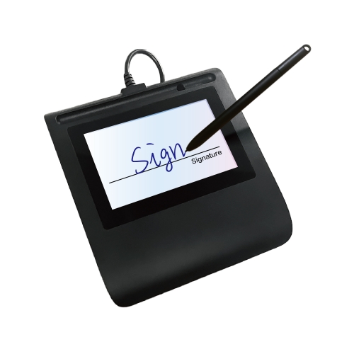 Paperless 5 inch portable digital signature pad pdf sign encrypted communication via AES256 protocol for bank hotel OEM ZA501