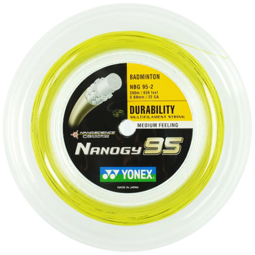 YONEX STRING  Nanogy NBG95 Flash Yellow (200m Coil)