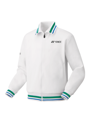 YONEX 75TH Elite Men's Warm-Up Jacket 50105AEX-White Color Delivery Free