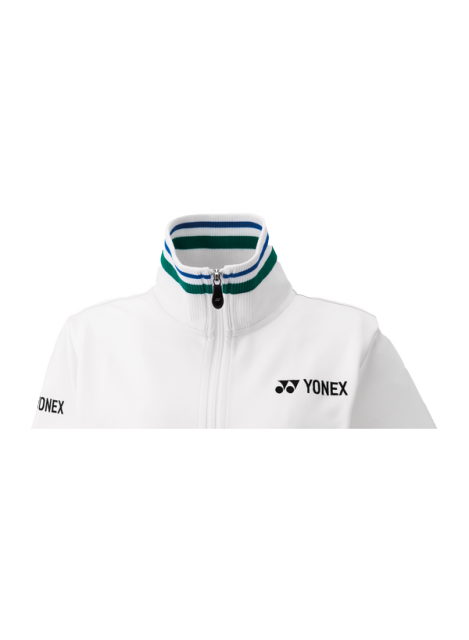 YONEX 75TH Elite Men's Warm-Up Jacket 50105AEX-White Color Delivery Free