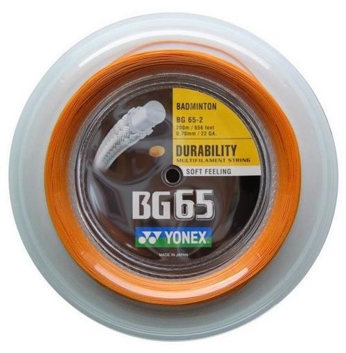 YONEX STRING BG65 Orange (200m Coil)