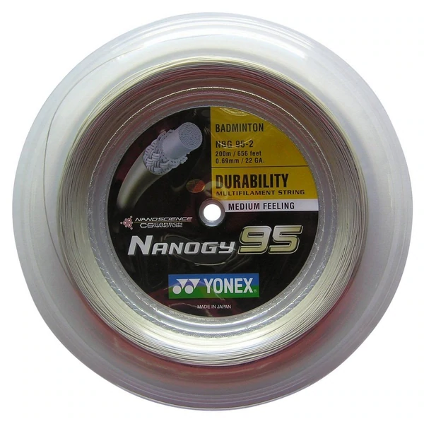 YONEX STRING Nanogy NBG95 Silver Grey (200m Coil)