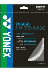 YONEX STRING BG66Ultimax White Single Package 10M