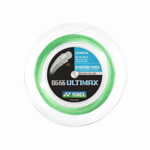 YONEX STRING BG66Ultimax Pastel Green (200m Coil)